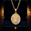 Collar Virgen Guadalupe Plata 925 Oro 14k Tricolor Regalo