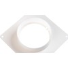 Steinberg14 White Ø 100mm / 4" Round Wall Flange, PVC