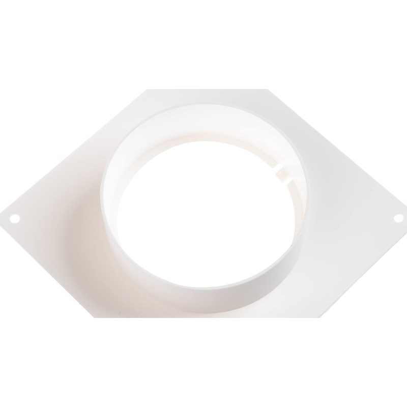 Steinberg14 White Ø 100mm / 4" Round Wall Flange, PVC