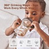 thyseed PPSU Weighted Straw Cup with Handles Toddlers Transition Bottles