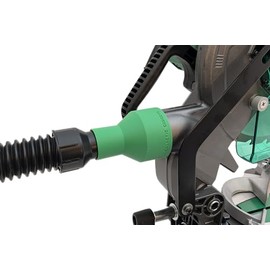 Vacuum Adapter for Metabo HPT and Hitachi Miter and Chop Saws - Galactic Gadgets (1-1/4in - Green)