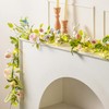 6 FT Lighted Easter Garland with Eggs & Flowers, Artificial