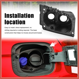 ACROPIX 68169762AC Car Fuel Filler Door Housing Pocket for Ram Promaster 1500 2500 3500 2014 2015 2016 2017 2018 2019 Car Parts