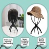 nevermindyrhead 2 Pack wig stand 6 Colors. Portable and collapsible,