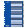Leitz A4 1-31 Index, Heavy Duty Plastic and Cardboard, Blue/White