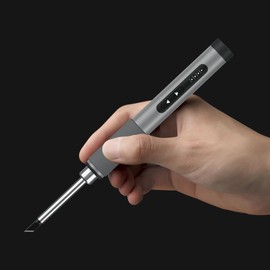 72W Portable Soldering Iron Intelligent Metal Body Electric 300-450℃ Rapid Heating Soldering Pen Temp Calibration Voltage