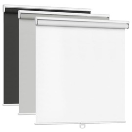 LazBlinds Cordless Roller Window Shades, Free-Stop Blackout Blinds for Windows, Thermal Insulated UV Protection Waterproof, Roll Up Blinds and Shades for Home, Office: 27'' W x 72'' H, White