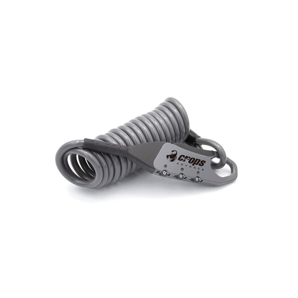 crops Wire Lock Q5-COCON | 0.2 x 70.9 inches (1800 mm) 3 Digit Dial SPD09-CCN-17 (Gray)