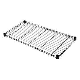 FSE 373-2148BK Wire Shelf, 48"W x 21"D, 600-800 lb. Capacity, Black epoxy Finish, NSF