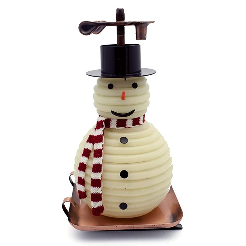 Candle by the Hour 100-Hour Snowman Candle, Copper Base, Eco-friendly