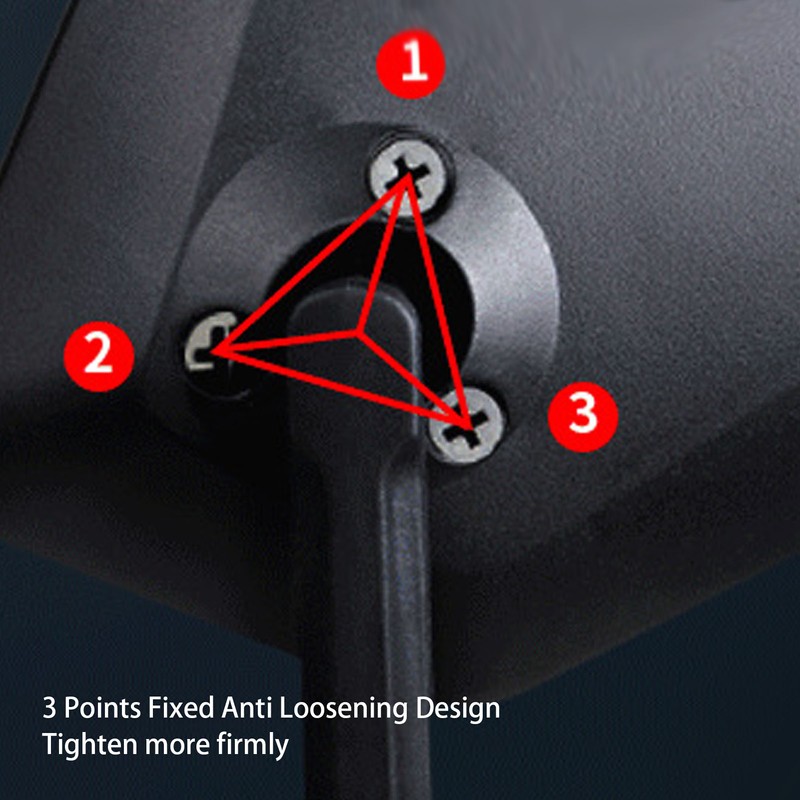 Handlebar Bike Mirror Anti Shaking ABS 360° Rotatable Electric Bike