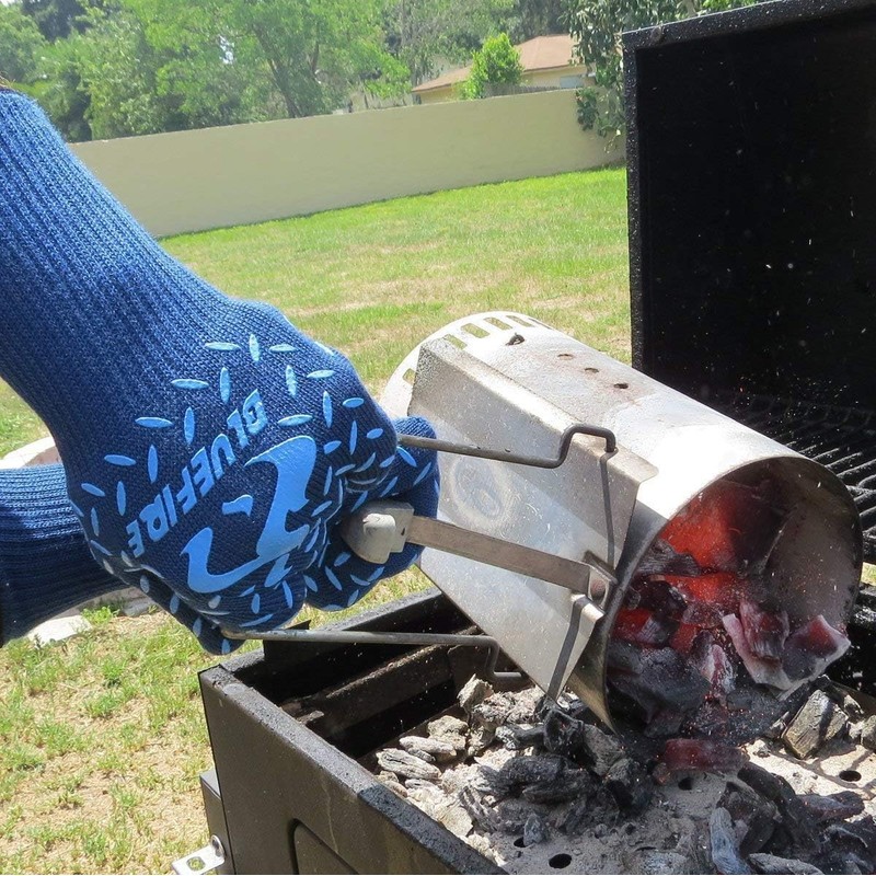BlueFire Gloves BBQ Grill Firepit Oven Mitts Highest Heat Resistance