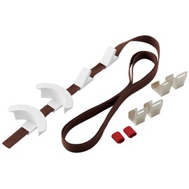 Like-it DH-05 Closet Entrance Door Backside Storage Hook (2 x Bag Hooks, 2 Normal Hooks), Brown, Compatible with Doors Up to 94.5 inches (240 cm)
