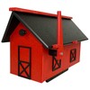 Amish Made Recycled Plastic Mailbox, Black and Red, by Prime