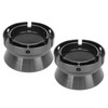 1 Pair 10 Inch NAB Hub Adapters Polished Aluminum Alloy