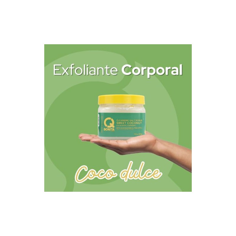 Q Bonita Exfoliante Corporal. Azuca Rosa y Vitaminas. Sugar Scrub