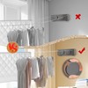 Retractable Clothesline Indoor, Non-Sagging Twin Clothes Line Outdoor,Heavy Duty Clothes