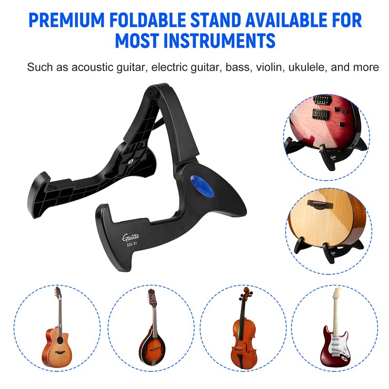 Guitto Rabbit-shaped Guitar Stand Foldable Stand Holder Portable Guitar Bracket