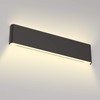 Aipsun 20W/24in Rectangular LED Black Modern Wall Sconce Horizontal Up
