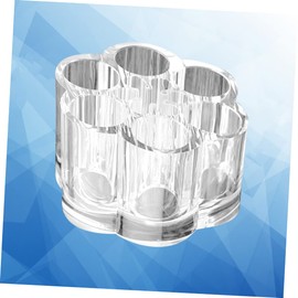 Healvian Cosmetic Storage Box Bathroom Desktop Organizer Lipstick Makeup Cosmetics Storage Organizer Clear Lip Gloss Organizers Cosmetic Container Office Supplies Storage Case Pen Holder