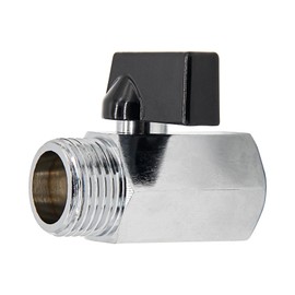 Homhelar 1/2" RV Hot Water Drain Valve Replacement Drain Plug, 1/2 inch Mini Ball Valve Shut-Off Valve, Wide Mouth, Easy Access Replacement Drain Plug