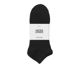 JACK & JONES Men's Socks (Pack of 3), Black/pack: black - black, One size fits all