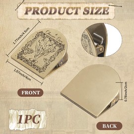 CRASPIRE Flowers Butterfly Journal Metal Clips Vintage Travelers Notebook Book Bill Binder Holder Alloy Antique Bronze Decorative Midori Travelers for TN Travelers Art Reading Decoration Accessories