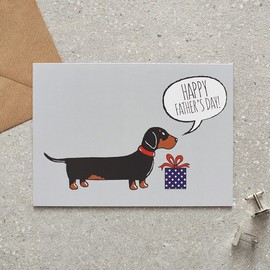 Dachshund Father's Day Card