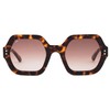 SITO SHADES Foxy Womens Square Rectangle Sunglasses in Honey Tortoise/Standard