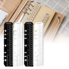Pack of 4 A5 Ruler Bookmarks 20 cm Black for