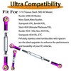 Stainless Steel Turnbuckles Fit for 1/10 Traxxas Rustler Slash Hoss,Purple