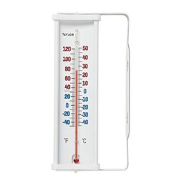 Taylor USA Inc 8-1/4" Aluminum Indoor/Outdoor Window Thermometer
