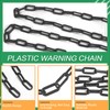 Keadic Black Plastic Barrier Chain, Plastic Chain Connectors with 20