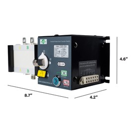 110V AC Automatic Transfer Switch 50/60HZ Dual Electronic Power Controller Electrical Type 3 Pole 63A