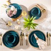 AmorArc Ceramic Dinnerware Sets for 4, 12 Pieces Handpainted Plates