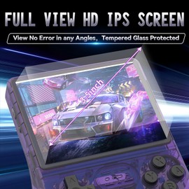 Hedlaoy R40S Pro Handheld Game Console,30000 HD Games Mini Retro Gaming Console,3.5-Inch IPS Screen,Built in 45 Emulators,256GB SD Card,3800mAh Battery