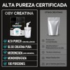 Oby Creatina Monohidratada Micronizada en Polvo 100 Alta Pureza Certificada