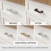 Brainerd P50122V-AB-C7 3-Inch Decorative Spoon Foot Cabinet Hardware Handle Pull