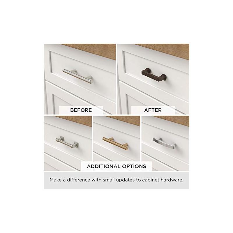 Brainerd P50122V-AB-C7 3-Inch Decorative Spoon Foot Cabinet Hardware Handle Pull