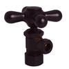 Westbrass Cross Handle Angle Stop Shut Off Valve, 1/2" Copper