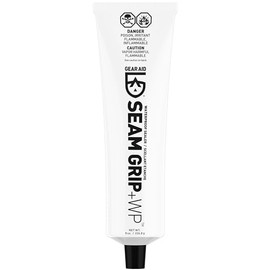 GEAR AID Seam Grip WP Waterproof Sealant and Adhesive for Jackets, Tents, Tarps, Rain Gear and Outdoor Fabric, Repairs Rips and Seals Seams on Nylon, Canvas, Vinyl, 8 oz