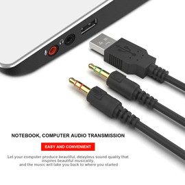 Replacement 3.5mm Arctis Headset Cord, Arctis 7 Audio Cable Wire Compatible with Arctis 5, Arctis 3, Arctis Pro Wireless, Arctis Pro Gaming Headsets to PC Laptop, 6FT