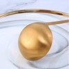 2 Pieces Gold Metal Soup Ladle Colander Set, Long Handle