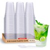 PLASTLUX 110 Pcs Clear Party Cups, 9 Ounce Clear Plastic