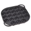 JapanBargain Japanese Takoyaki Pan Cast Iron Octopus Maker Skillet Griddle
