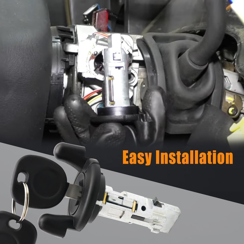 SHOZHO Ignition Switch Lock Cylinder and Pair Front Door Lock