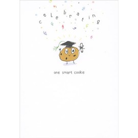 Sellers Publishing RSVP Celebrating One Smart Cookie: Cute Smiley Faced Cookie Graduation Congratulations Card