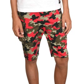BEZLIT 30079 Boys' Cargo Shorts, Red-camouflage