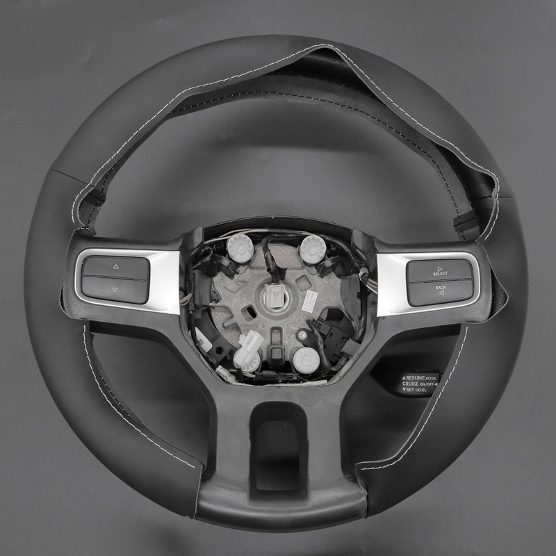 MEWANT Steering Wheel Covers for Dodge RAM 2500 2009-2010 Hand-Stitched