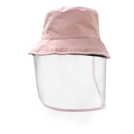 Snapcups Letusto Protective Facial Mask Safety Face Shield Particulate Respirator Anti Spitting Splash Bucket Hat (Pink)